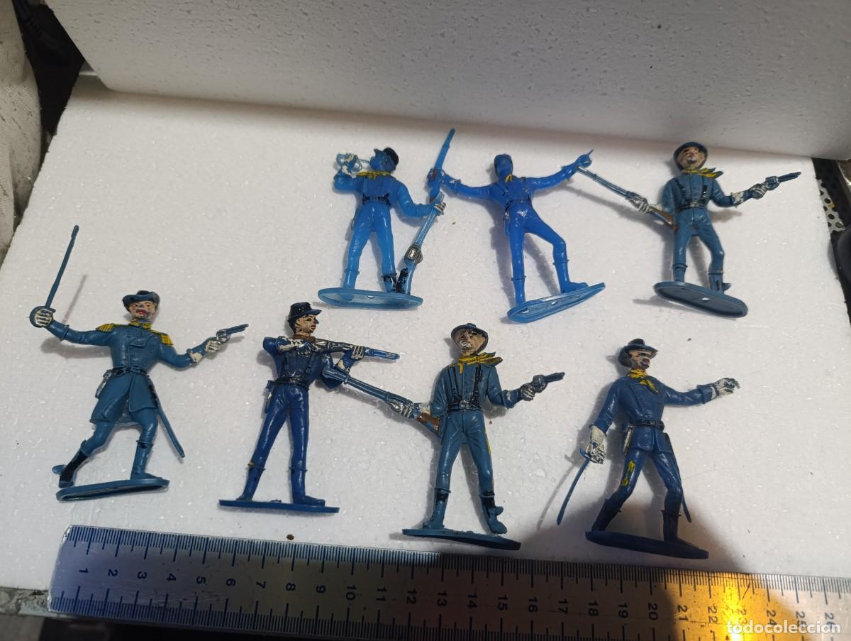 Figuras de goma y PVC: FIGURA DE PVC - LOTE DE 7 SOLDADOS NORDISTAS AMERICANOS - COMANSI - ETC...