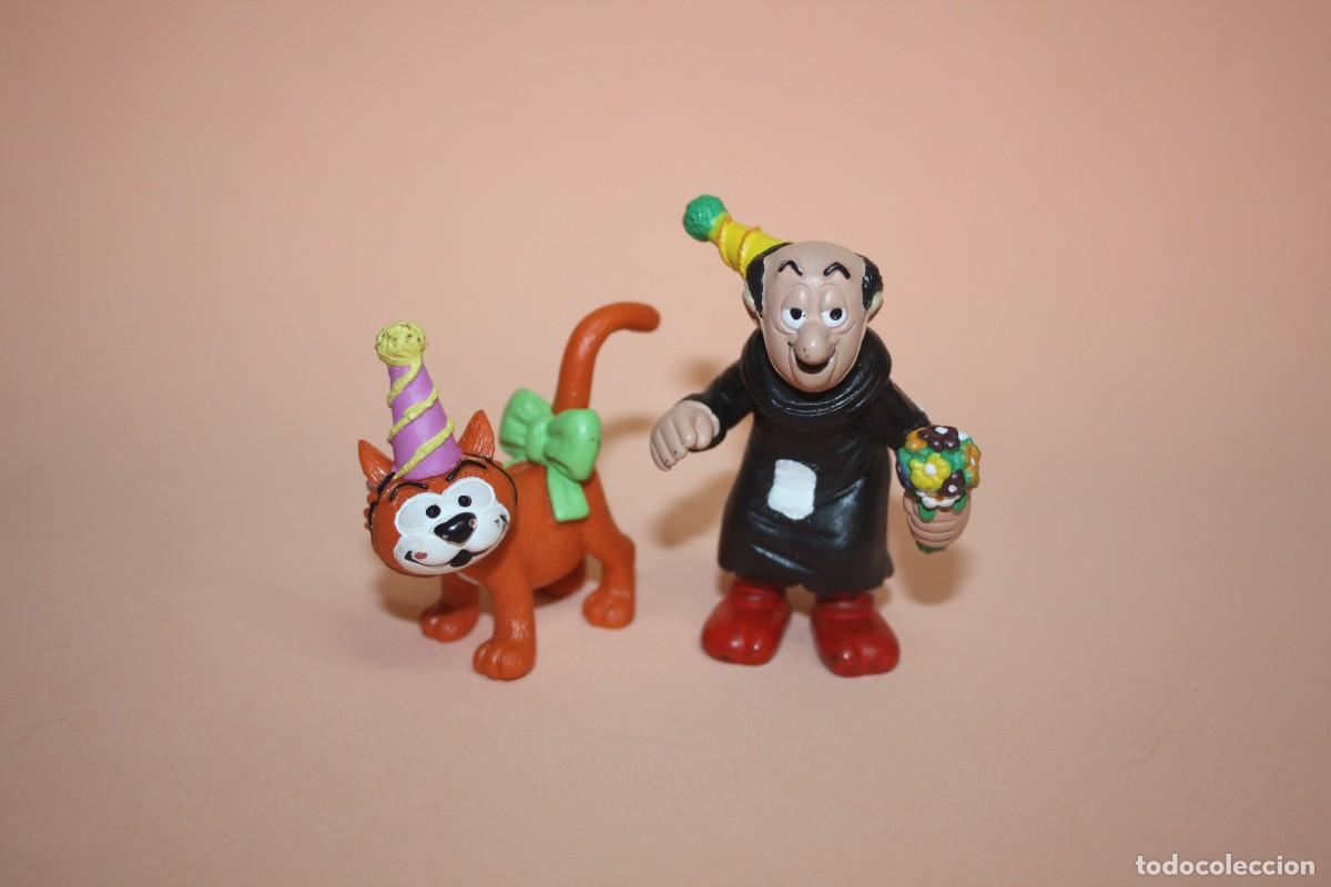 Figure di Gomma e PVC: Los Pitufos Pitufina - Schleich Peyo - Gargamel y Azrael de fiesta.