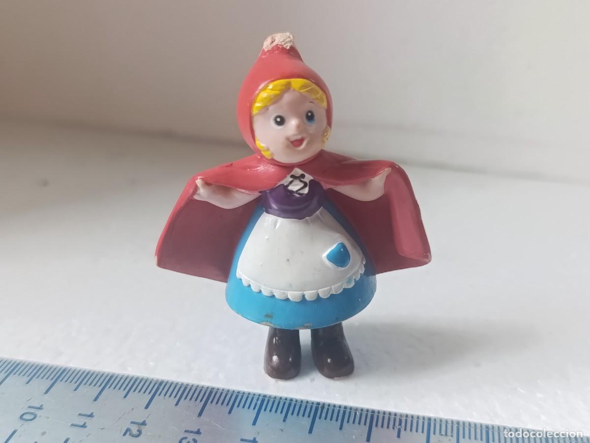 Figuras de goma y PVC: FIGURA DE PVC - CAPERUCITA ROJA - MARUKATSU - ( ROTA PUNTA DEL GORRO )