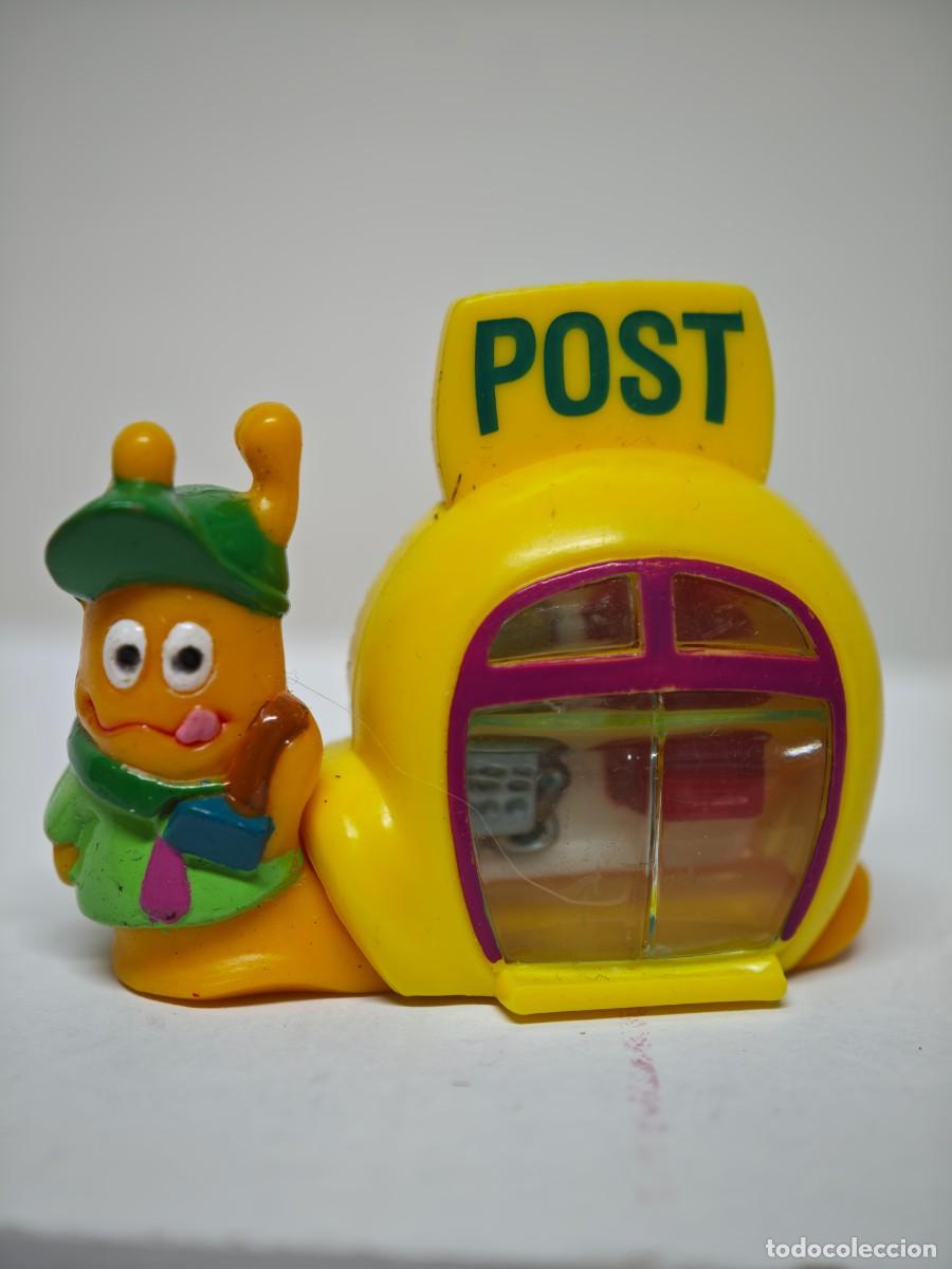 Figuras de goma Kinder: ANTIGUA FIGURA KINDER CARACOL CON CASA