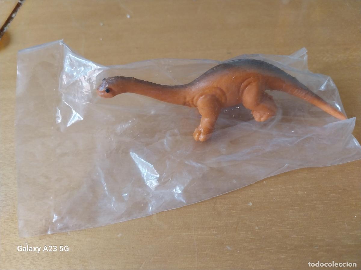 Figuras de goma y PVC: DINOSAURIO BRONTOSAURIO FIGURA GOMA 10 CMS LARGO EN BLISTER ORIGINAL PROMOCIONAL ALIMENTACION