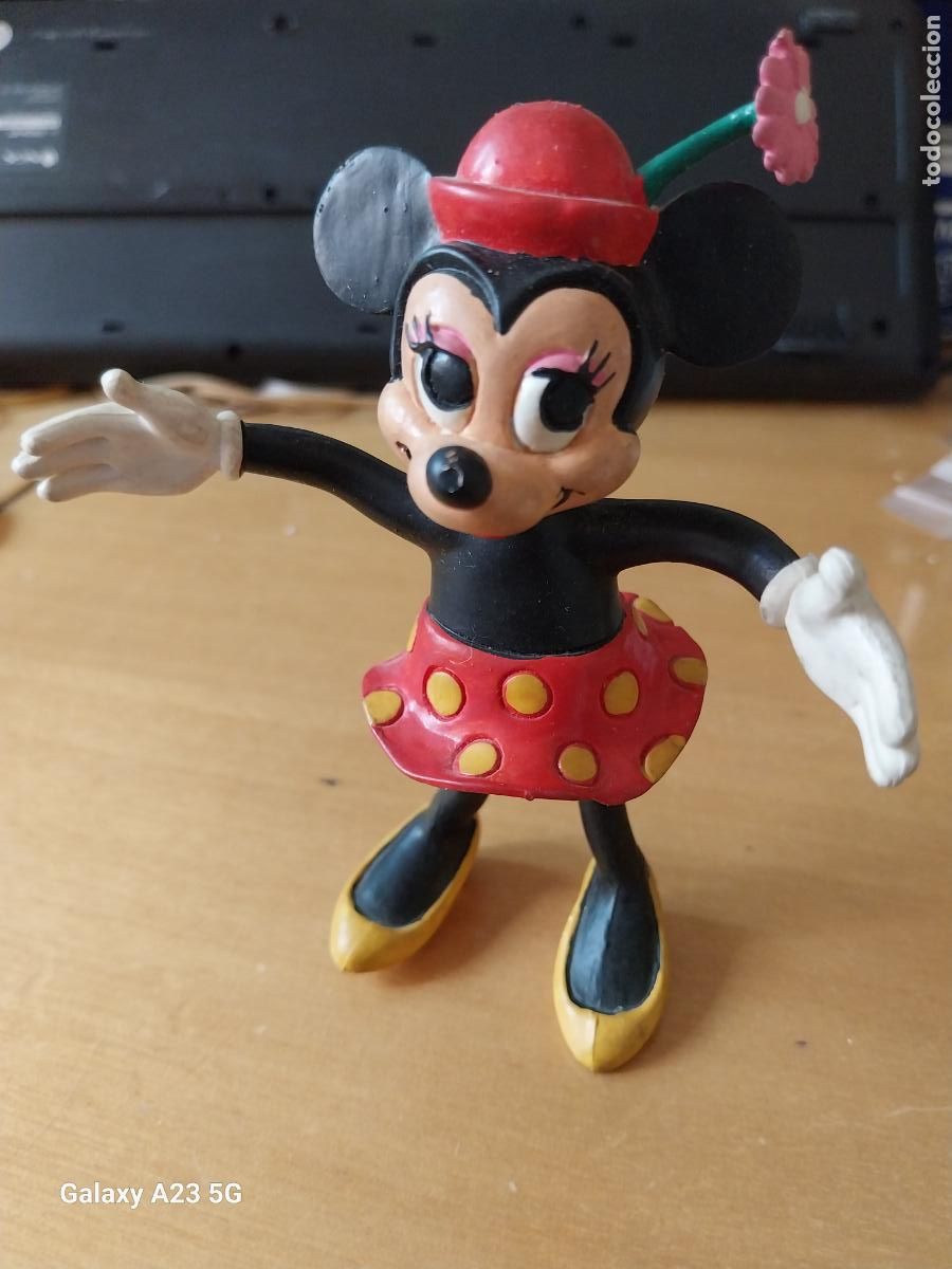 Figuras de goma y PVC: COMICS SPAIN A&Ntilde;OS 80 MINIE NOVIA MICKEY FIGURA GOMA ALAMBRE 12CMS ALTO PINTADA MANO