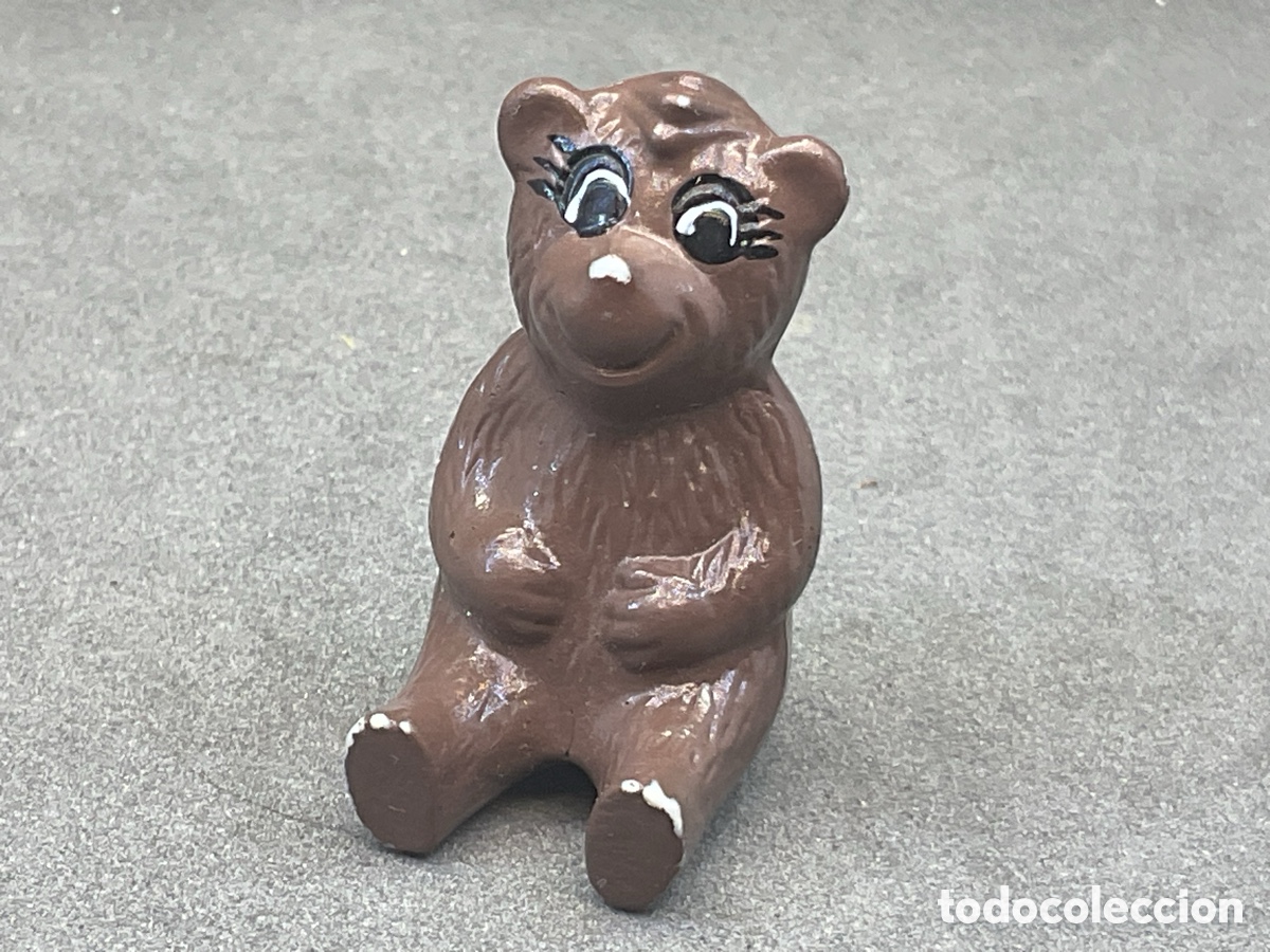 Figuras de goma y PVC: ANTIGUA FIGURA EN PLASTICO DE OSITO. PROMOCIONAL DE GALLETAS BAHLSEN. A&Ntilde;OS 90