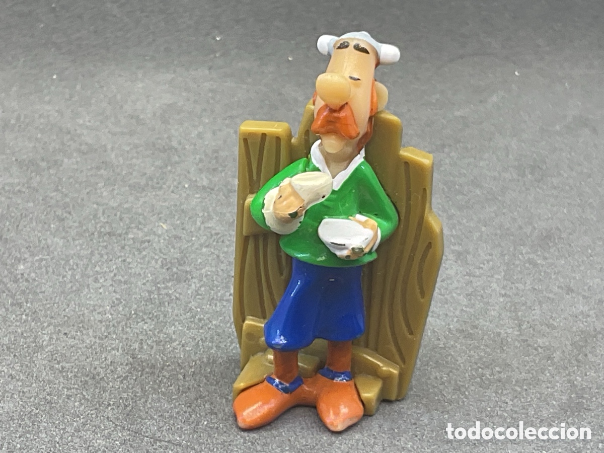 Figuras de goma Kinder: ANTIGUA FIGURITA EN PLASTICO DE BUENTORAX. COLECCION AXTERIX Y OBELIX. KINDER