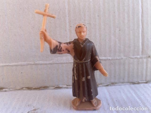 Figuras de goma y PVC: Fraile Misionero. Serie la Corte del Castillo. Reamsa. N&ordm; 272. Plastico