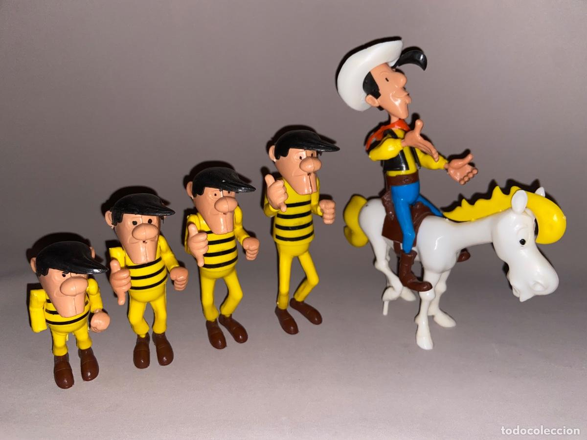 Figuras de goma y PVC: ANTIGUO LOTE MOPLAS DE &ldquo; LUCKY LUKE Y LOS HERMANOS DALTON &ldquo; - DARGAUD