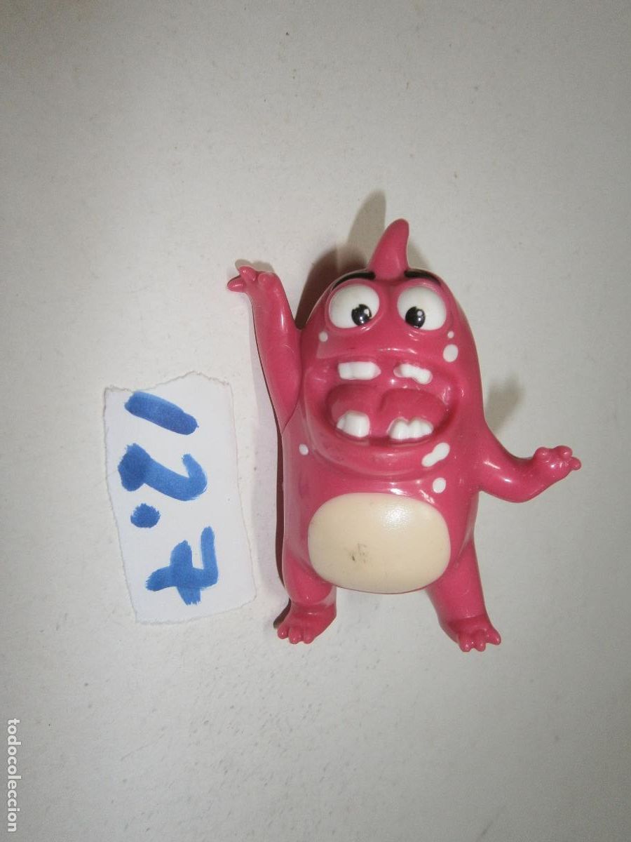 Figuras de goma y PVC: FIGURA DE GOMA O PVC - MONSTRUO ROSA
