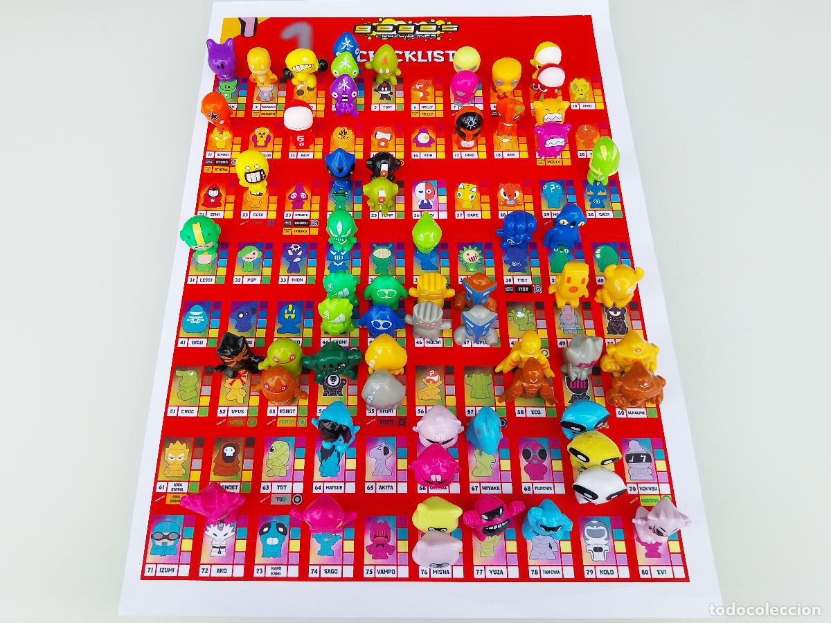 Figuras de goma y PVC: COLECCI&Oacute;N CON 63 GOGOS CRAZY BONES DE LA SERIE 1, MAGIC BOX 2007