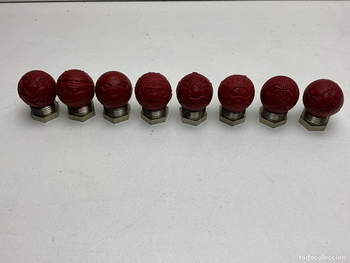 Figuras de goma y PVC: COLECCION COMPLETA-RARA Y DIFICIL BOLA LOCA TERRORIFICA DE GOMA - CARABOLAS ORIGINALES - PHOSKITOS