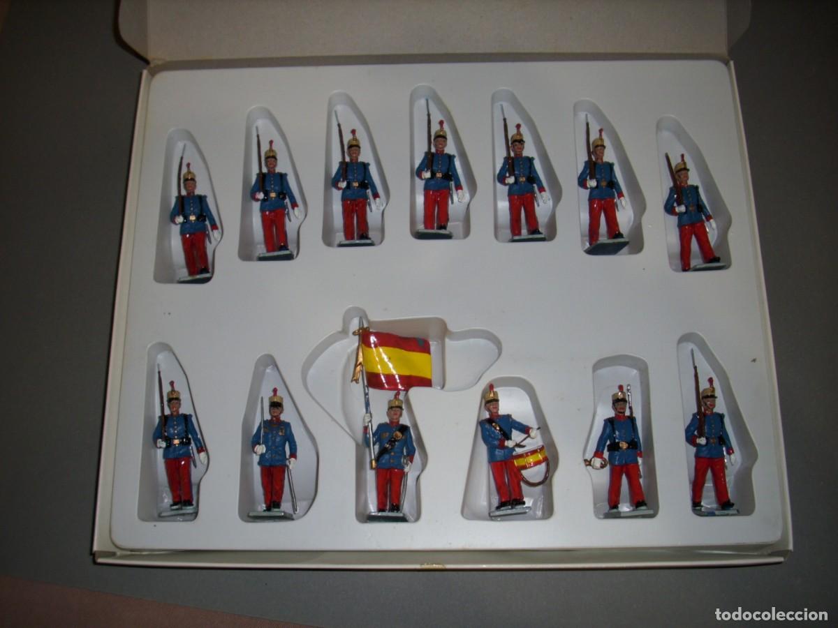 Figuras de goma y PVC: Caja SOLDIS anos 70 Ref. 701 - INFANTERIA DEL REY - Reamsa Gomarsa Jecsan. Envio Incluido.