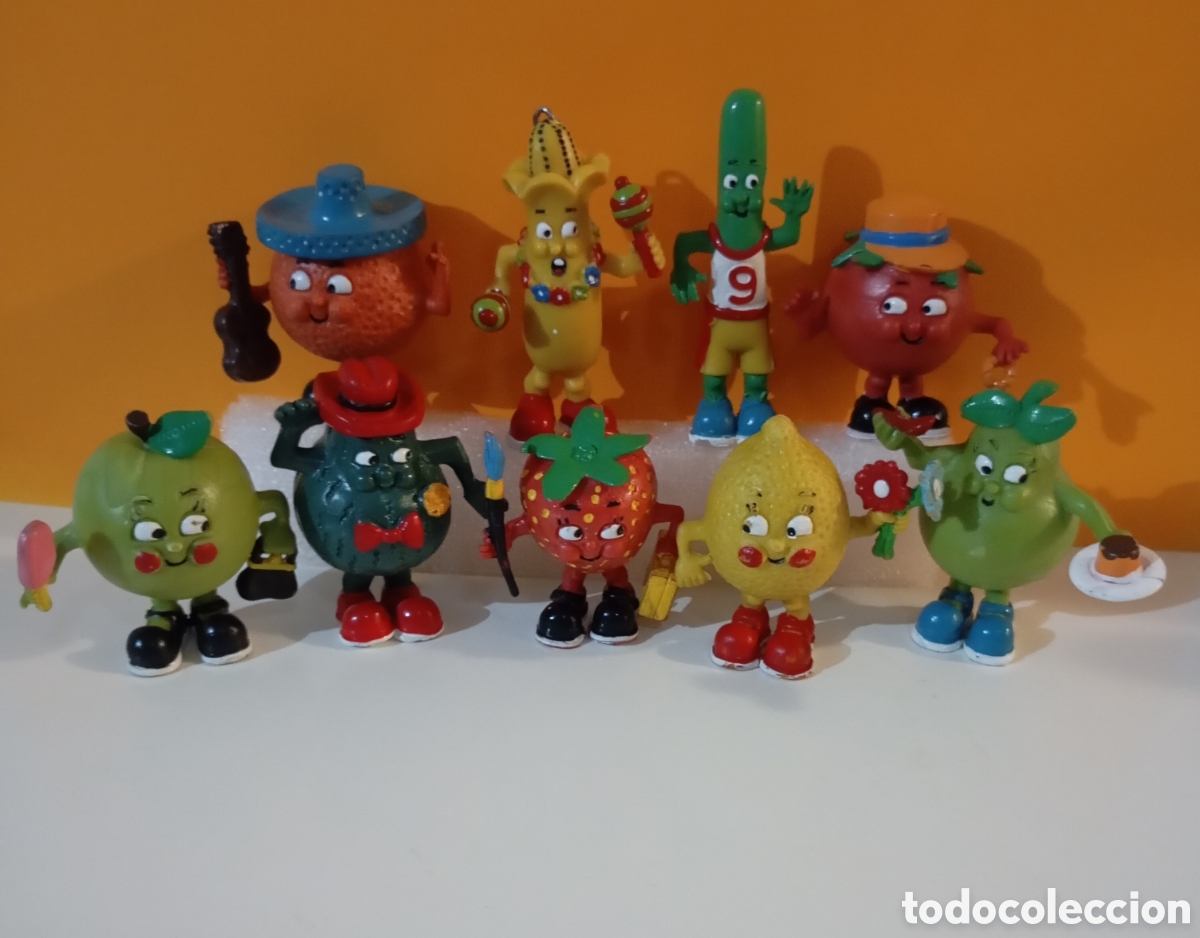 Figuras de goma y PVC: 9 La Pandilla Vegetal Comics Spain The Munch Bunch PVC Figuras Retro Antiguas Vintage TV No Fruitis