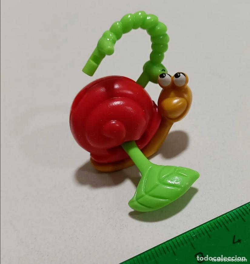 Figuras de goma Kinder: kinder caracol hoja como candado llave mu&ntilde;eco miniatura mini mu&ntilde;equito