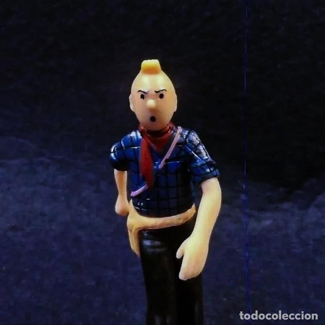 Figuras de Borracha e PVC: TINTIN EN AMERICA. PVC. MED. 8 X 3,2 CMS. CON PEANA