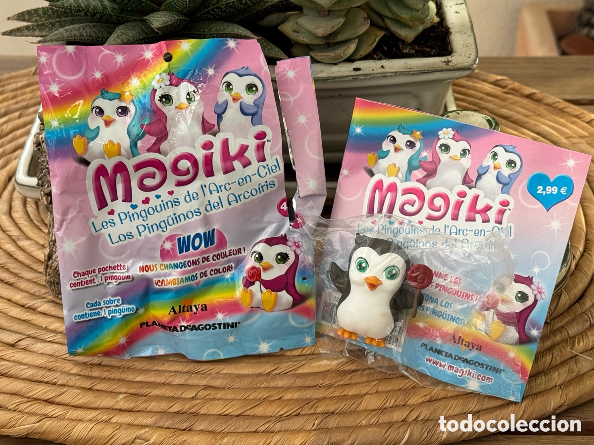 Figuras de goma y PVC: Magiki Ping&uuml;inos Arco&iacute;ris 2018 Ping&uuml;ino precintado