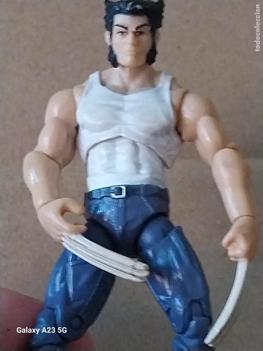 Figuras de goma y PVC: LOBEZNO FIGURA ARTICULADA GARRAS ORIGINAL GOMA 9CMS ALTO