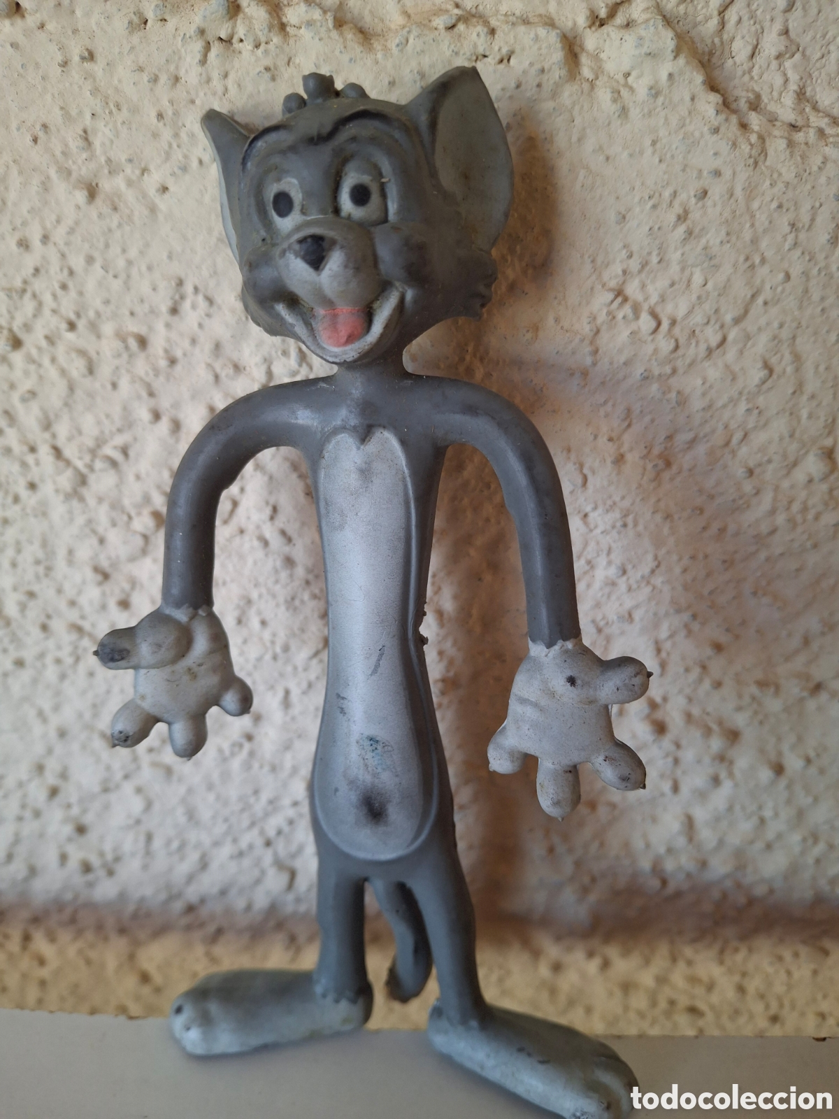 Figuras de Borracha e PVC: GATO FELIX DE VICMA DE GOMA R&Iacute;GIDA