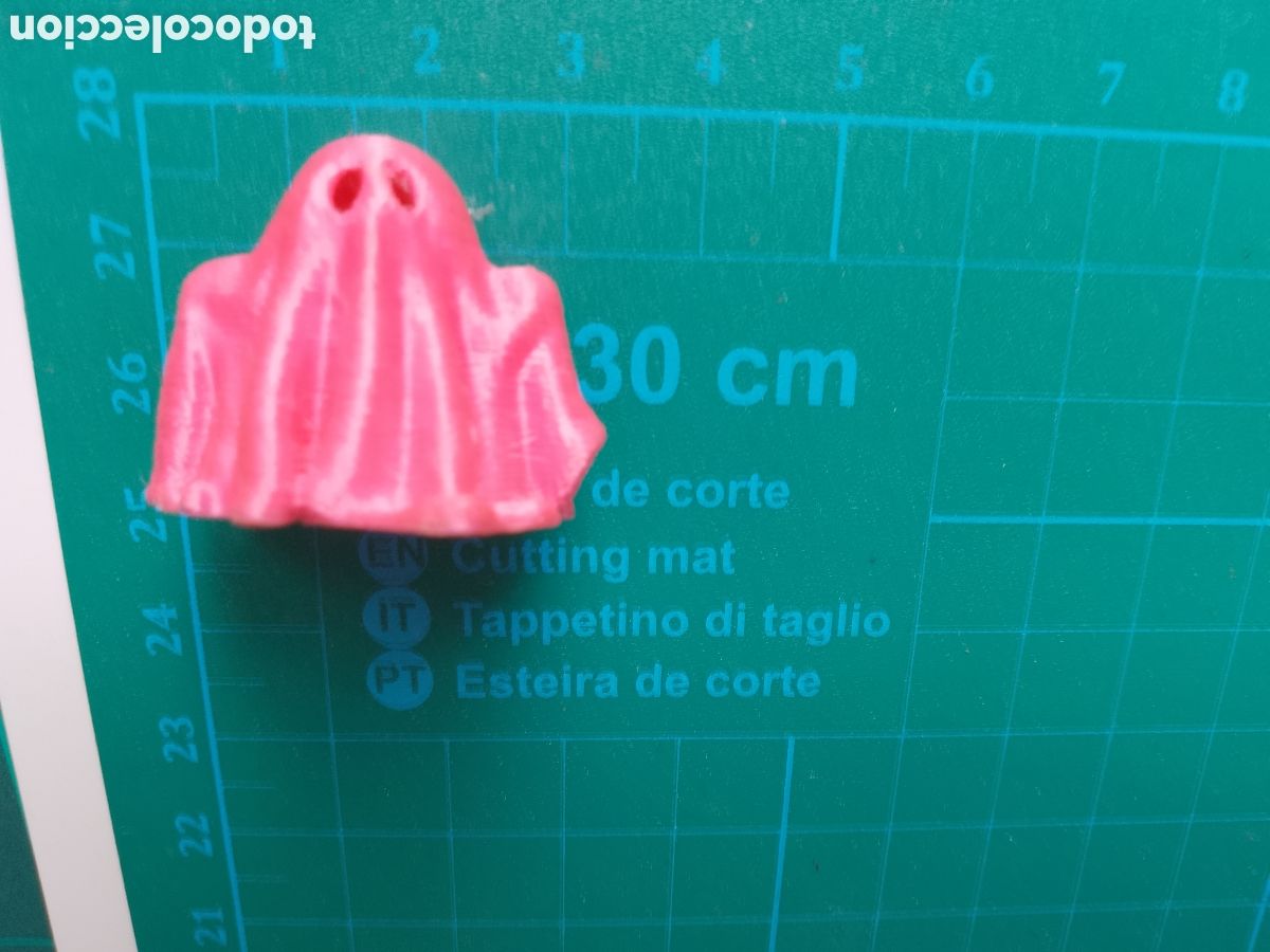 Figuras de goma y PVC: MINI FANTASMA ROSA - 3D - PINK GHOST