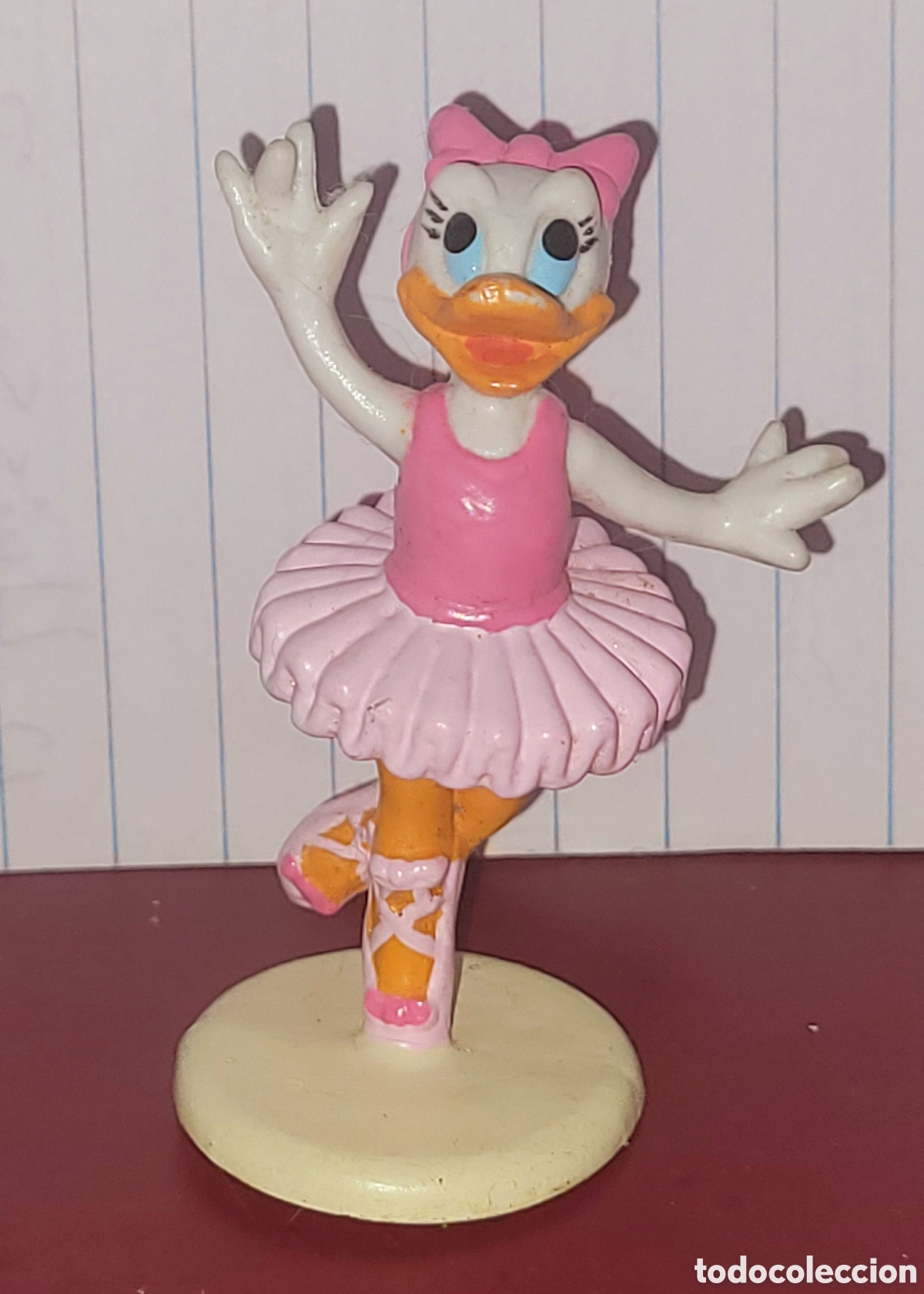 Figuras de goma y PVC: Bonita figura pvc goma Disney Daisy Duck bailarina ballet marca Applause