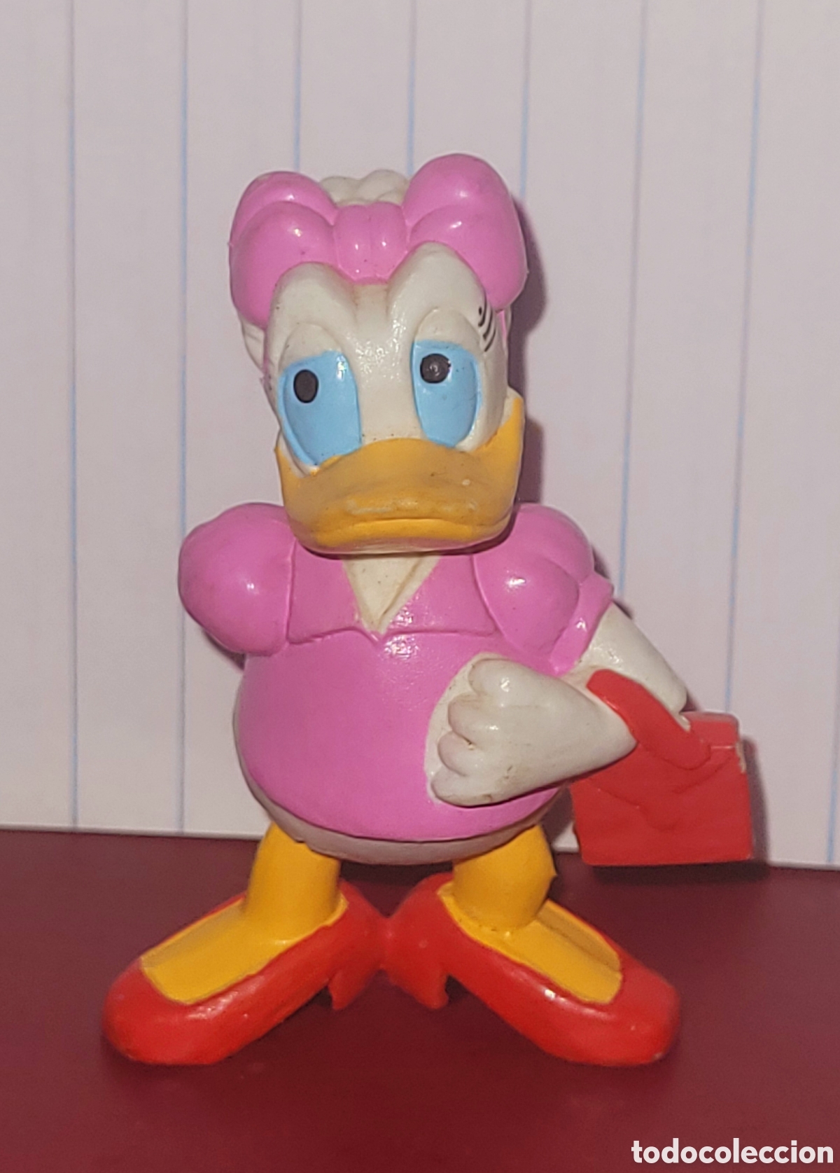 Figuras de goma y PVC: Bonita figura pvc goma Disney Daisy Duck marca Maia Borges