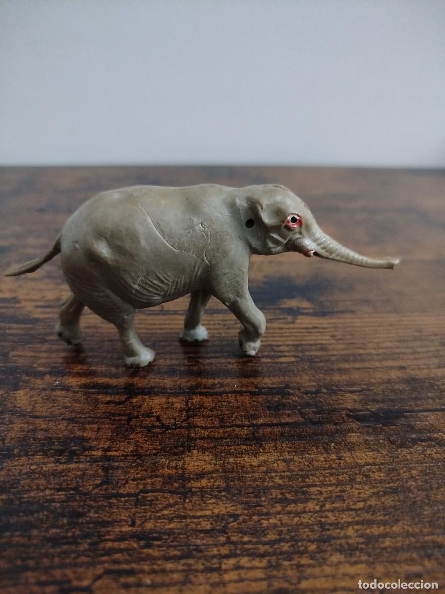 Figuras de goma y PVC: ELEFANTE . REALIZADO POR PECH . A&Ntilde;OS 50 . EN GOMA