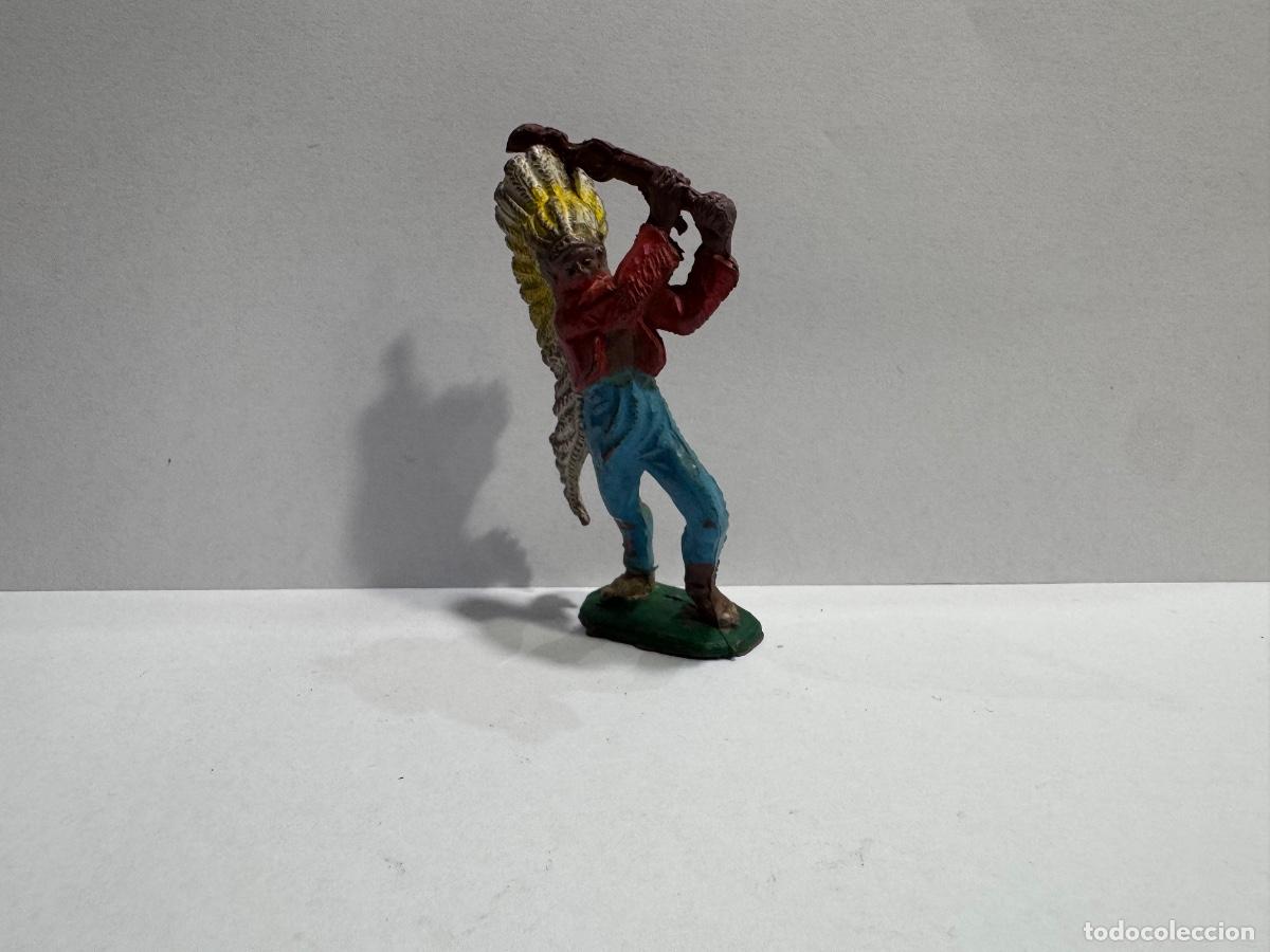 Figuras de goma y PVC: FIGURA INDIO ORIGINAL DE &Eacute;POCA (G)