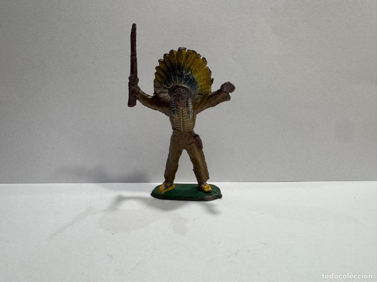 Figuras de goma y PVC: FIGURA INDIO ORIGINAL DE &Eacute;POCA (G)