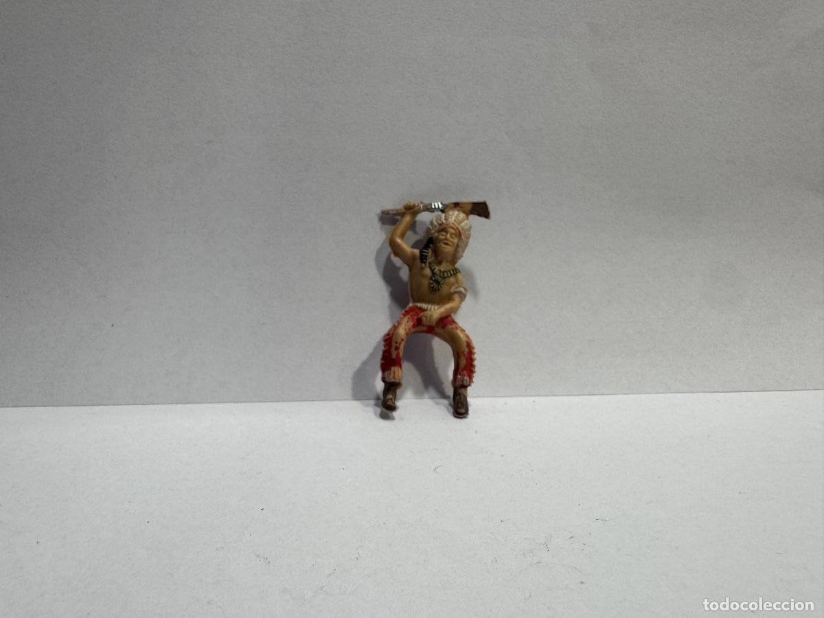 Figuras de goma y PVC: FIGURA INDIO ORIGINAL DE &Eacute;POCA (G)