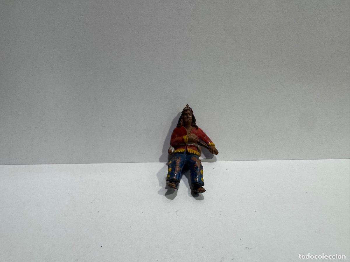 Figuras de goma y PVC: FIGURA INDIO ORIGINAL DE &Eacute;POCA (G)