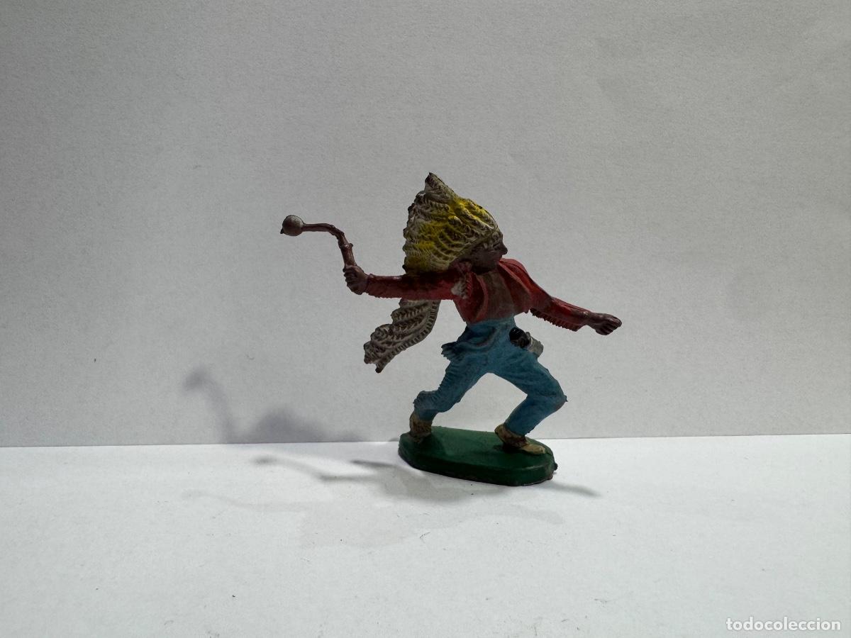 Figuras de goma y PVC: FIGURA INDIO ORIGINAL DE &Eacute;POCA (G)