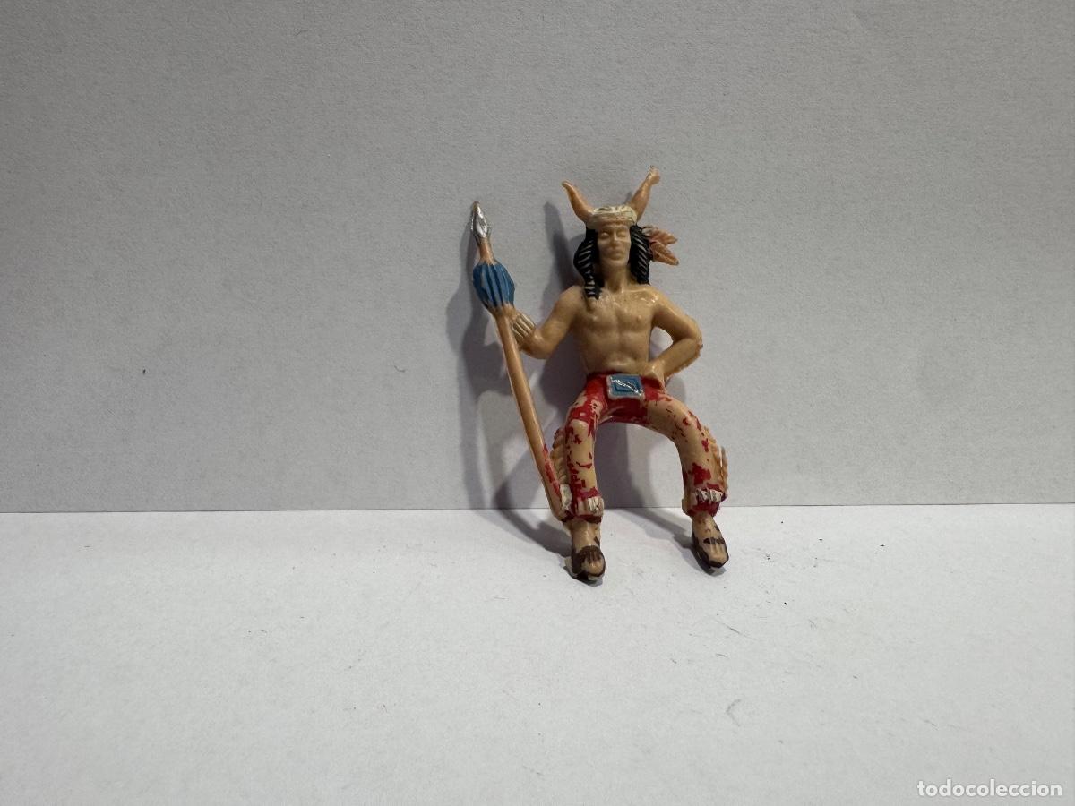 Figuras de goma y PVC: FIGURA INDIO ORIGINAL DE &Eacute;POCA (G)