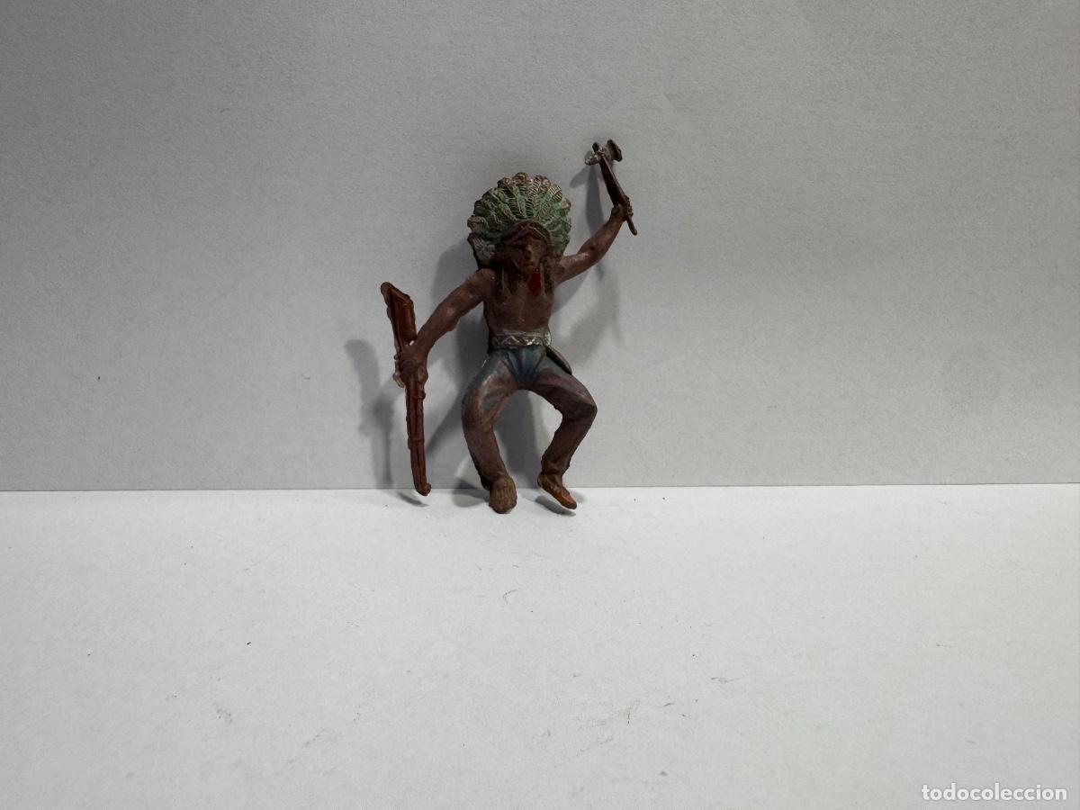 Figuras de goma y PVC: FIGURA INDIO ORIGINAL DE &Eacute;POCA (G)