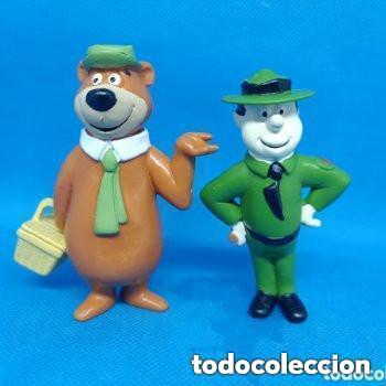 Figure di Gomma e PVC: Figuras PVC El oso Yogui y el guarda Smith Miniland