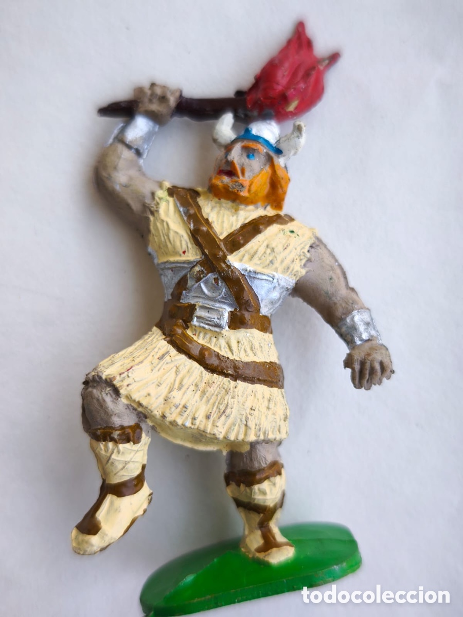 Figuras de goma y PVC: Figura Vikingo con antorcha - Jin / Estereoplast (A&ntilde;os 50) - Capit&aacute;n Trueno