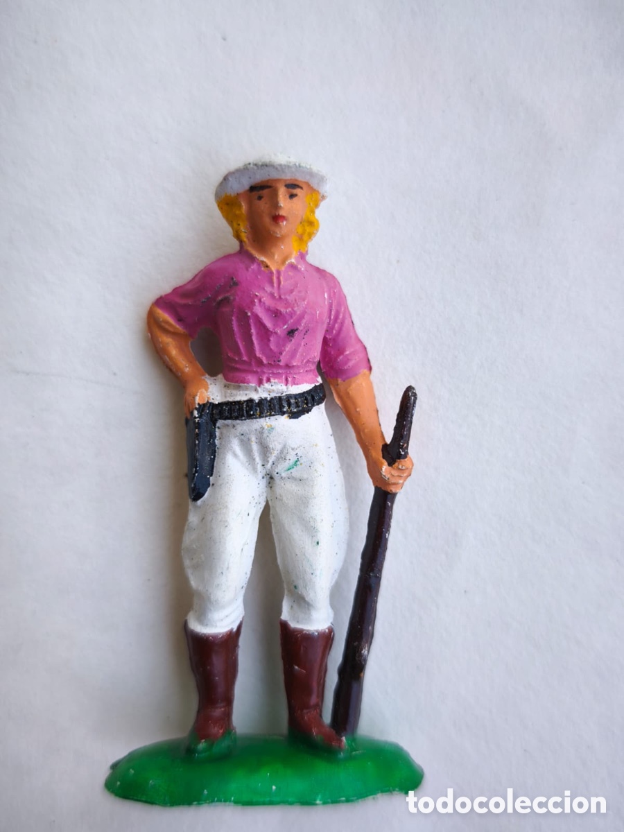 Figuras de goma y PVC: Figura Cazadora / Safari - Pech Hnos (A&ntilde;os 50/60)