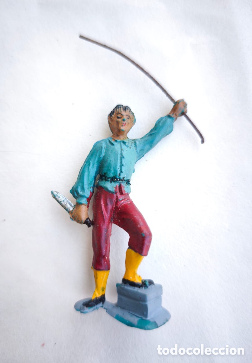 Figuras de goma y PVC: Figura Crisp&iacute;n con arco - Estereoplast / Jin (A&ntilde;os 50/60) - Capit&aacute;n Trueno