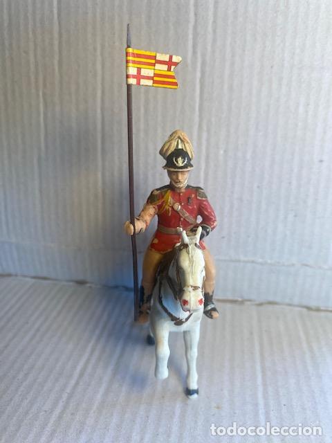 Figurines en Caoutchouc et PVC: FIGURA GUARDIA URBANA BARCELONA A CABALLO CON BANDERA ORIGINAL, REAMSA