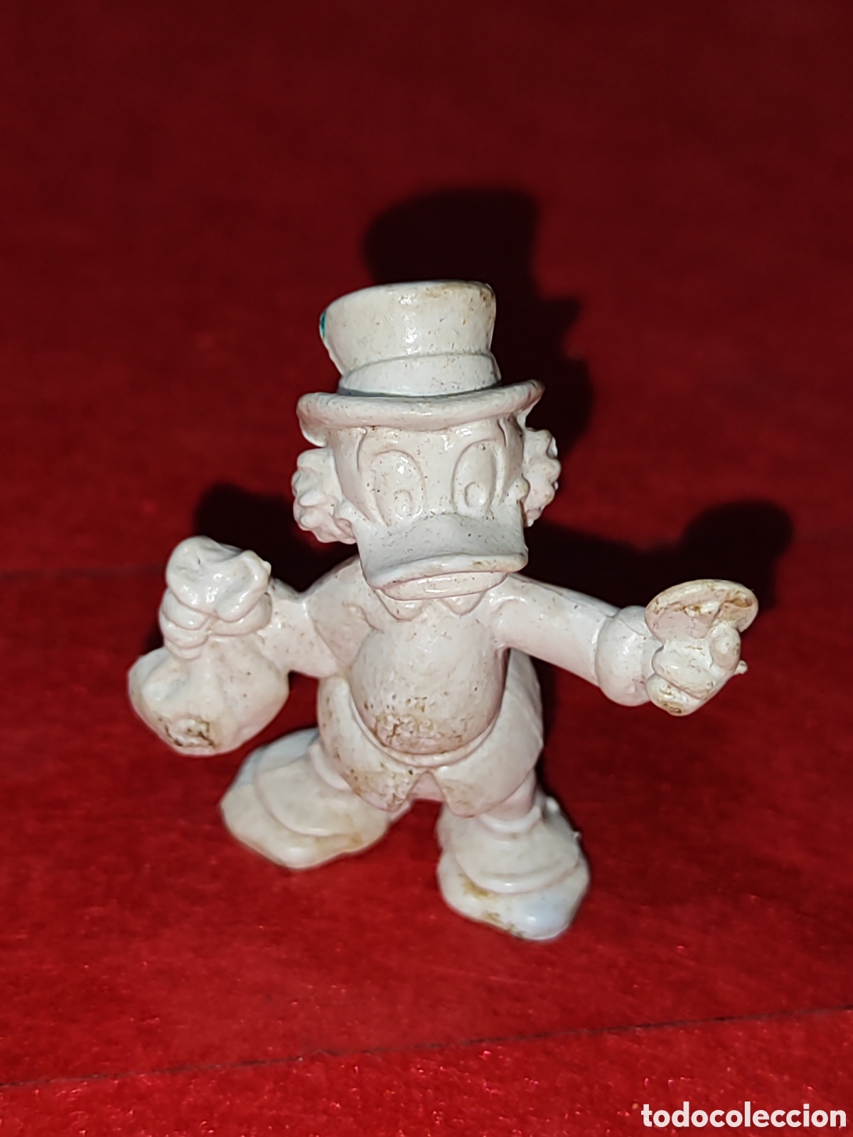 Figuras de goma y PVC: Dif&iacute;cil figura t&iacute;o Gilito en blanco Bullyland