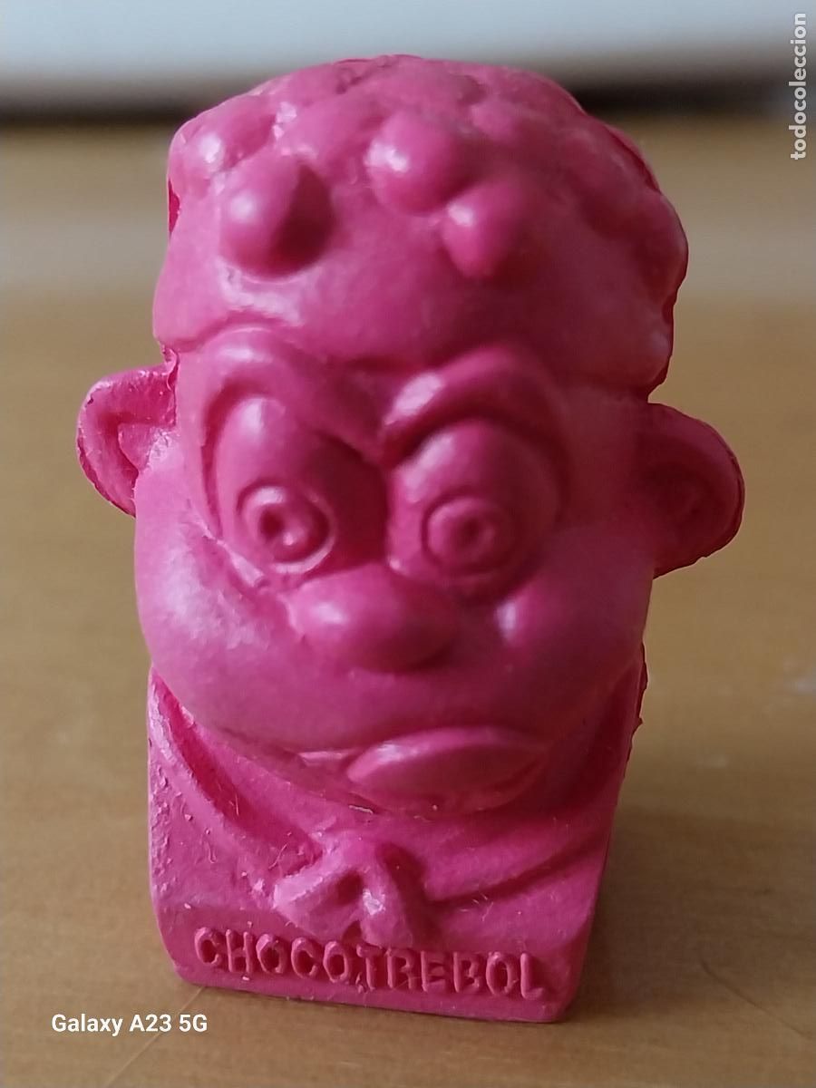 Figuras de goma y PVC: CHOCOTREBOL CEREALES PASCUAL PROMOCIONAL DEDO&Ntilde;ECO CERA CAPUCHON 4CMS ALTO ROSA