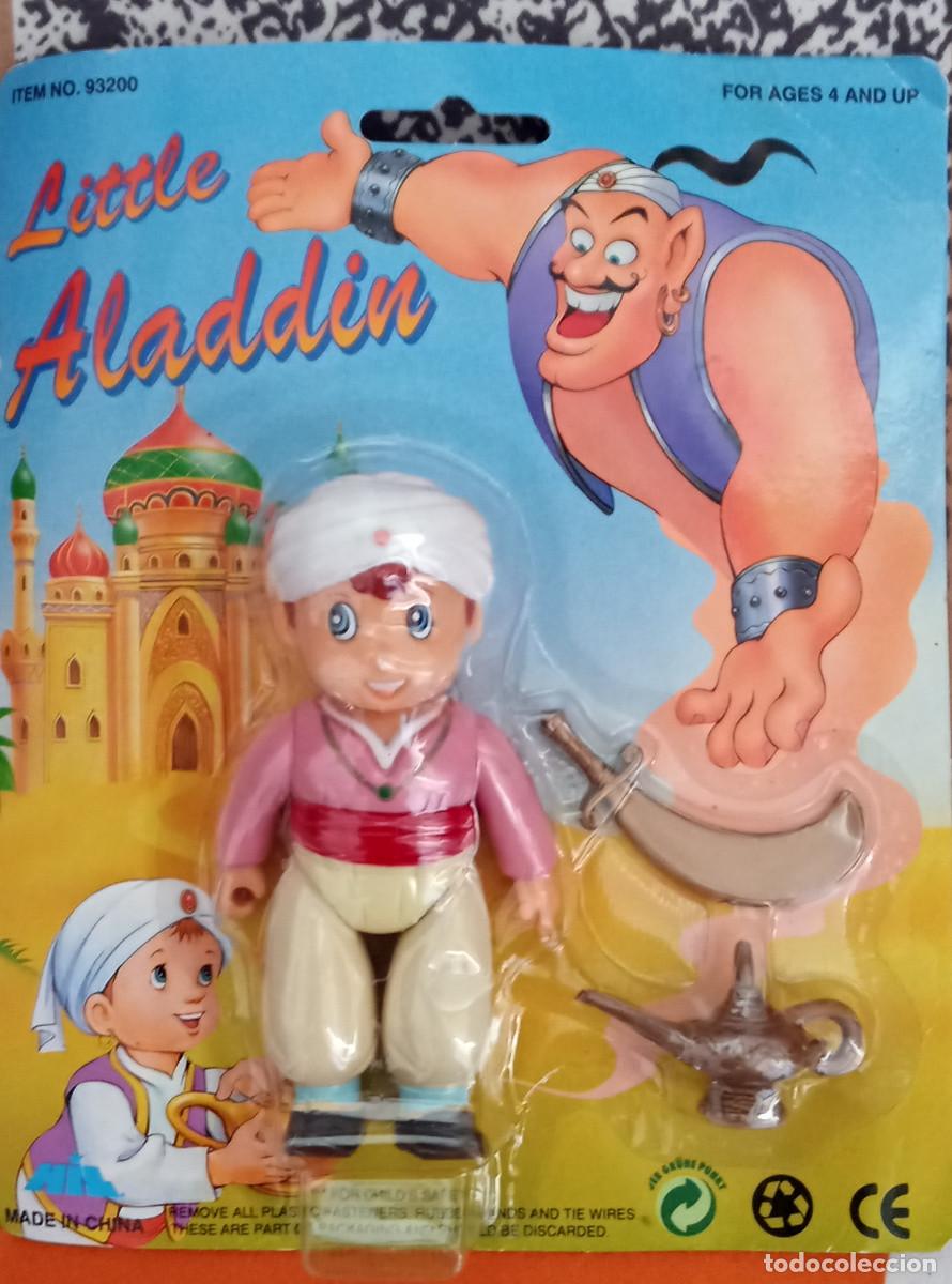 Figuras de goma y PVC: Peque&ntilde;o Aladdin Aladino Juguete Vintage Nuevo