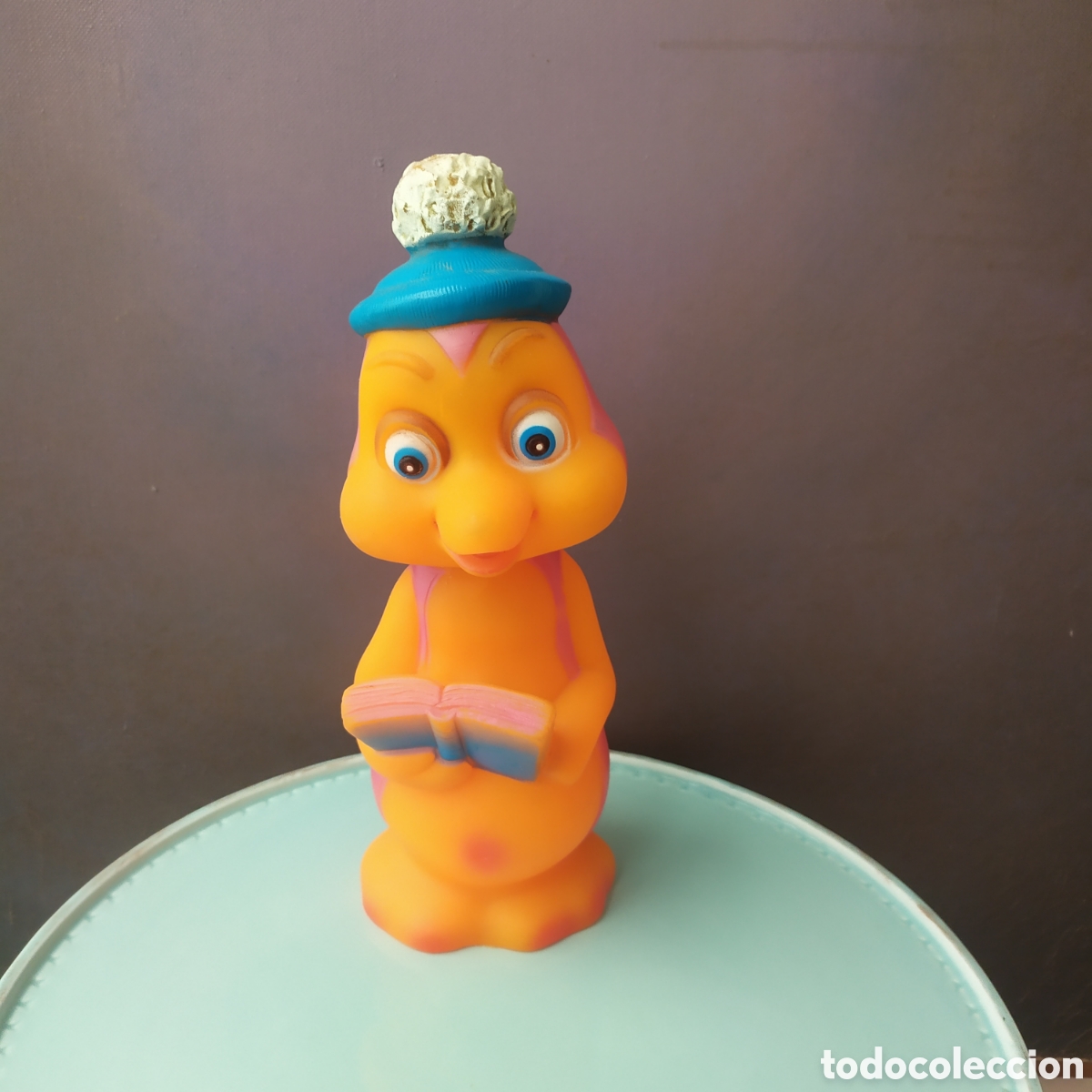 Figuras de goma y PVC: Mu&ntilde;eco de goma de Petete, el personaje de &rdquo;El libro gordo de Petete&rdquo; de los a&ntilde;os 80, mide 23 cm de a