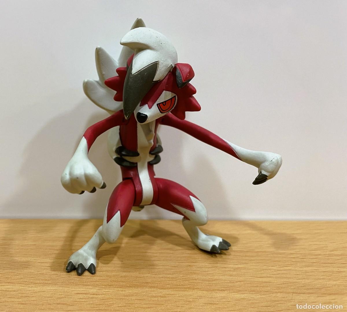 Figuras de goma y PVC: FIGURA PVC ARTICULADA DE TOMY PARA POK&Eacute;MON NINTENDO (2017) - LYCANROC CREPUSCULAR