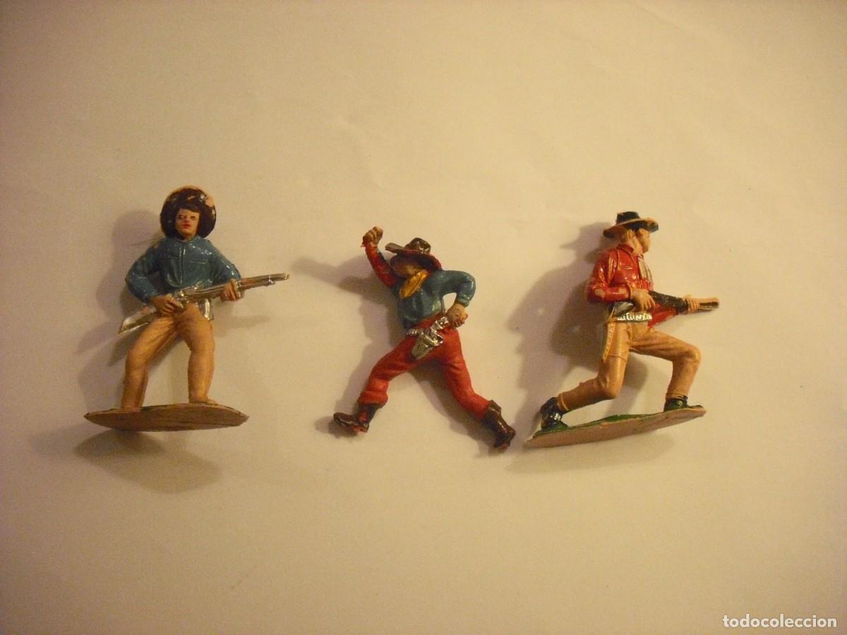 Figuras de Borracha e PVC: ANTIGUO LOTE DE 3 FIGURAS DEL OESTE ( REAMSA, JECSAN , PECH ? ) PVC