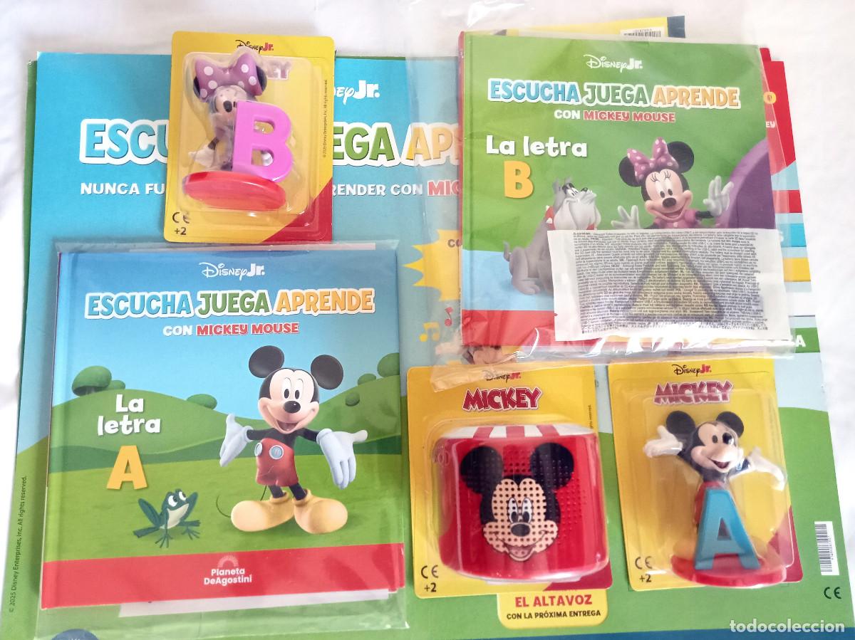 Figuras de goma y PVC: ESCUCHA, JUEGA Y APRENDE CON DISNEY &ndash; ENTREGAS 1 Y 2 &ndash; MICKEY Y MINNIE