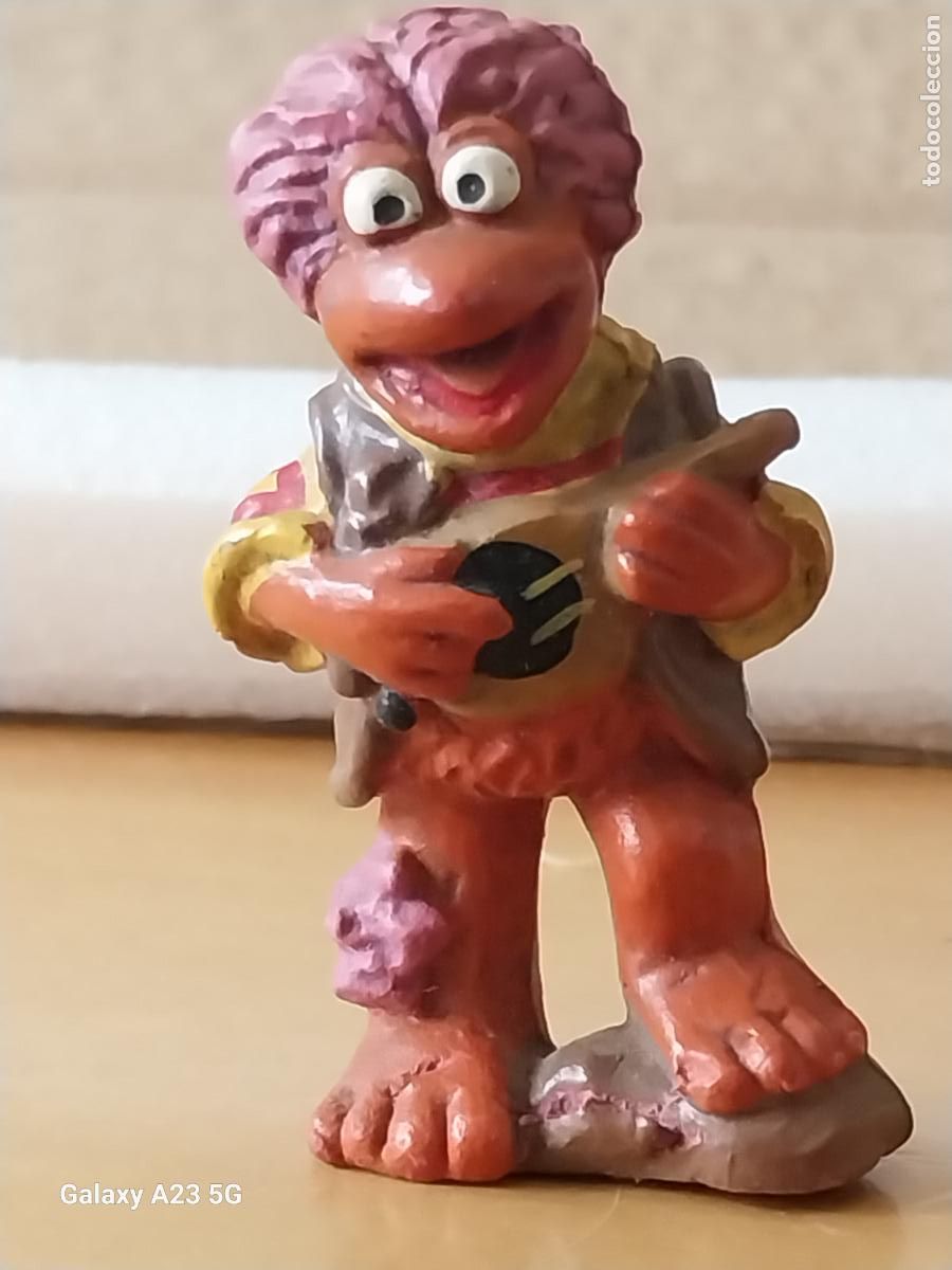Rubber and PVC Figures: FRAGGLE ROCK JIM HEMSON GOBO FIGURA GOMA 6.2CMS ALTO PINTADO A MANO RARE ORIGINAL SIN MARCA