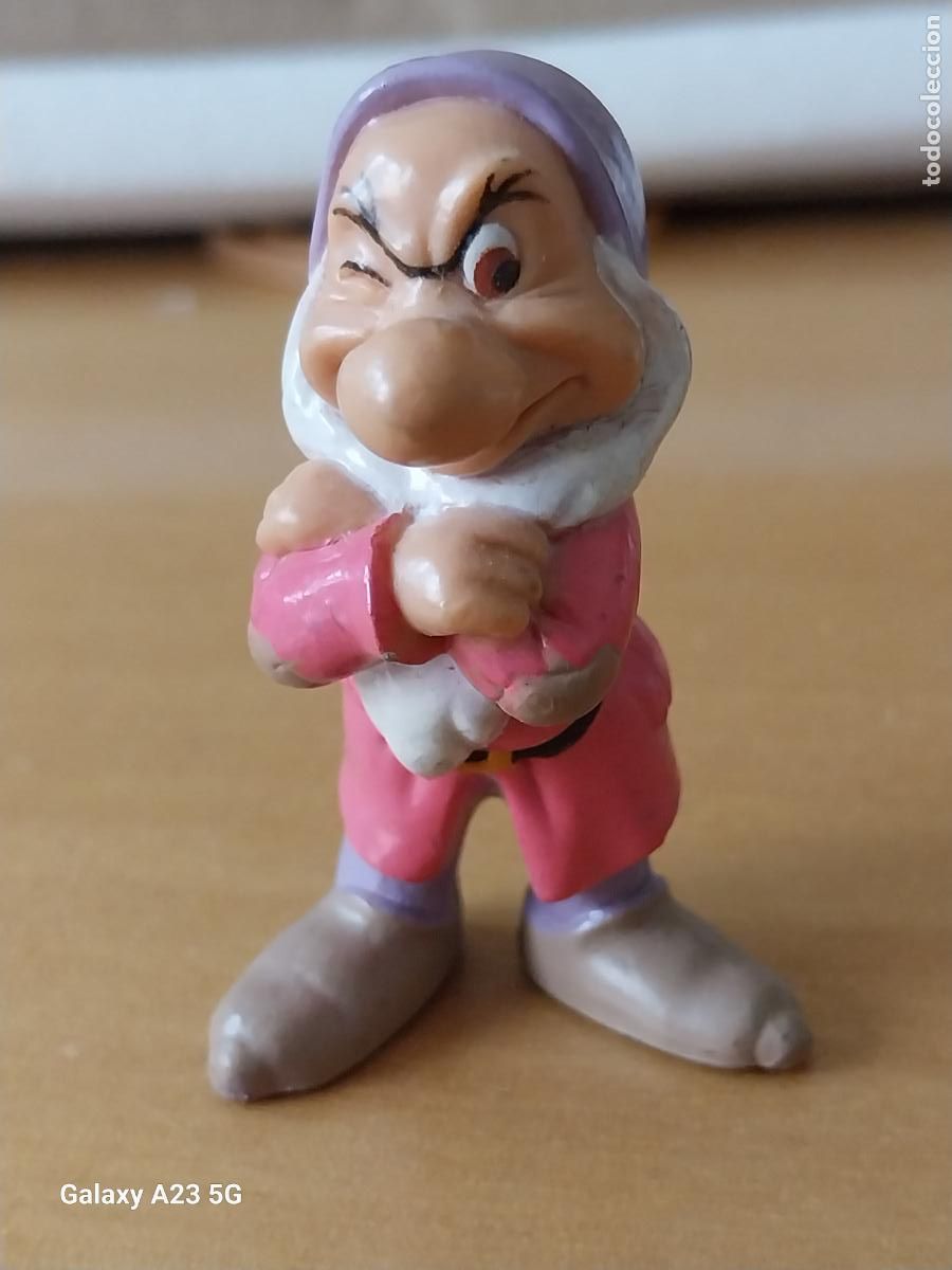 Figuras de goma y PVC: ENANITO GRU&Ntilde;ON MATTEL 1993 GOMA FIGURA 5CMS JUGADO BATA ROSA CLARITO