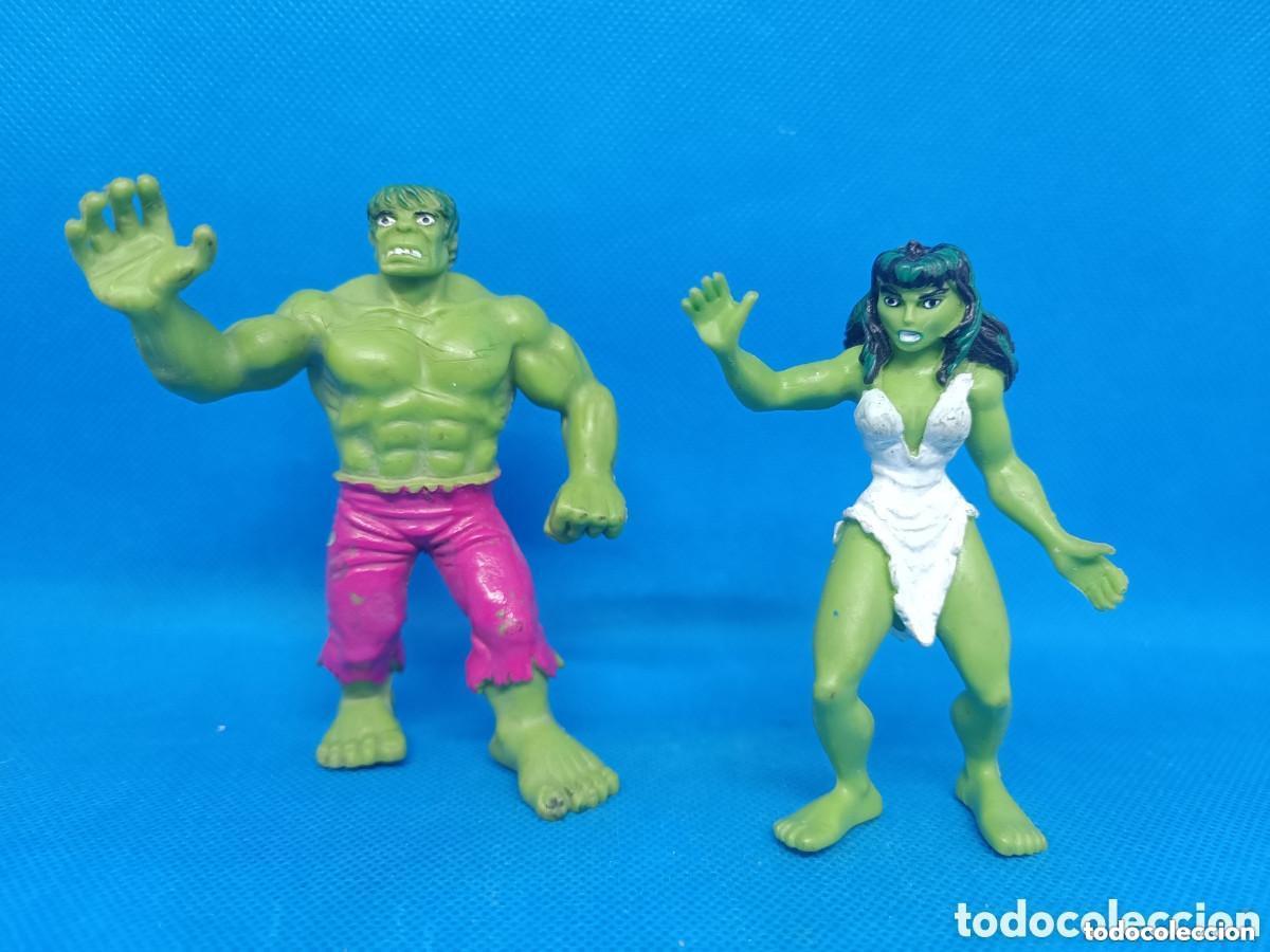 Gummi- und PVC-Figuren: Figuras PVC Hulk y Hulka Comics Spain