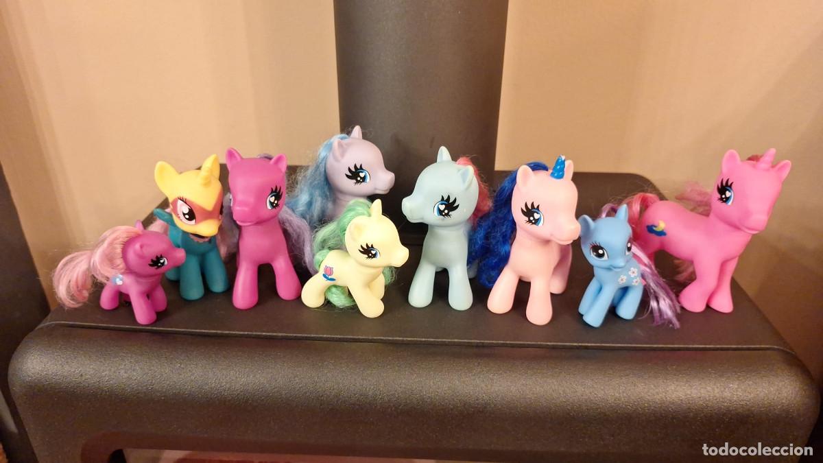 Figuras de goma y PVC: Lote 9 Pony Unicornios Vintage