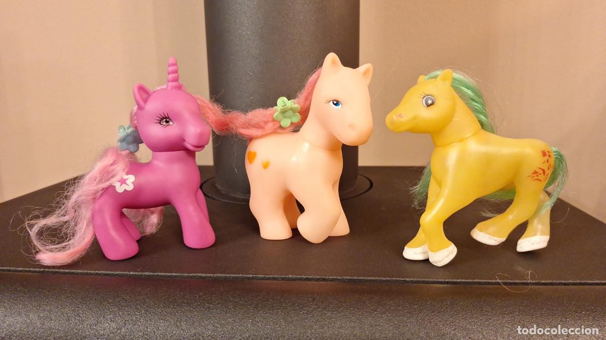 Gummi- und PVC-Figuren: Lote 3 Pony Unicornios Vintage