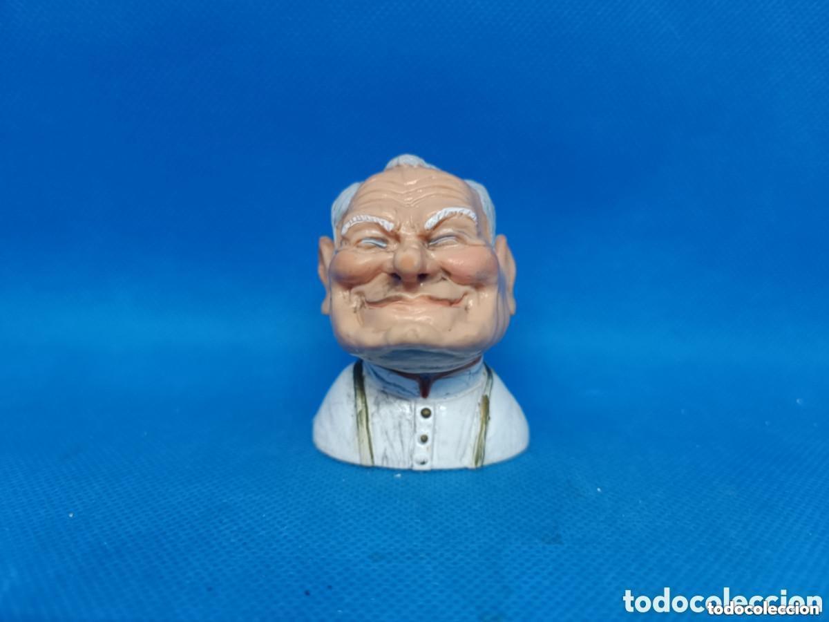 Rubber and PVC Figures: Figura PVC Busto Papa Juan Pablo II C&oacute;mics Spain 1987 Spitting Image
