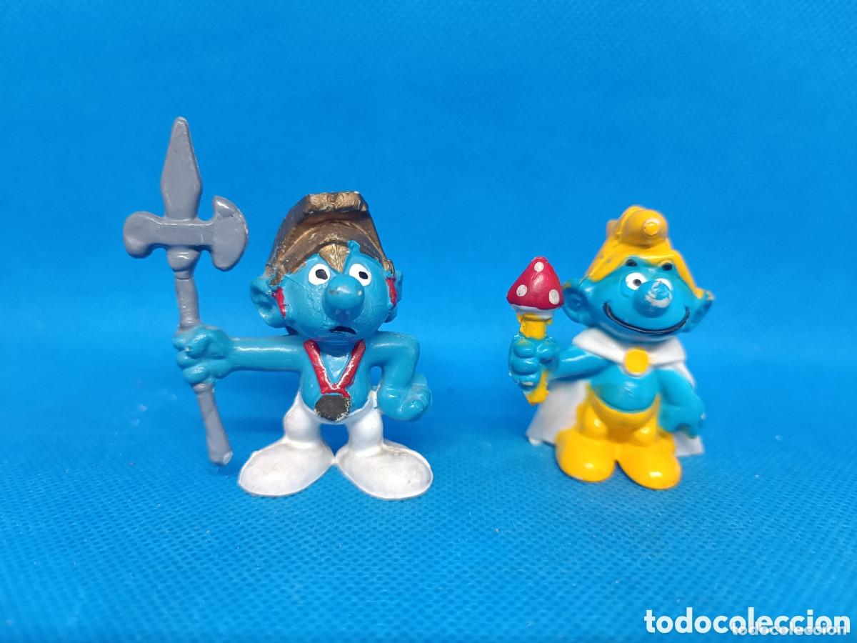 Gummi- und PVC-Figuren: Figuras PVC Pitufos Lote 2 Bootleg falsas puede que no toxico made in Spain Los pitufos